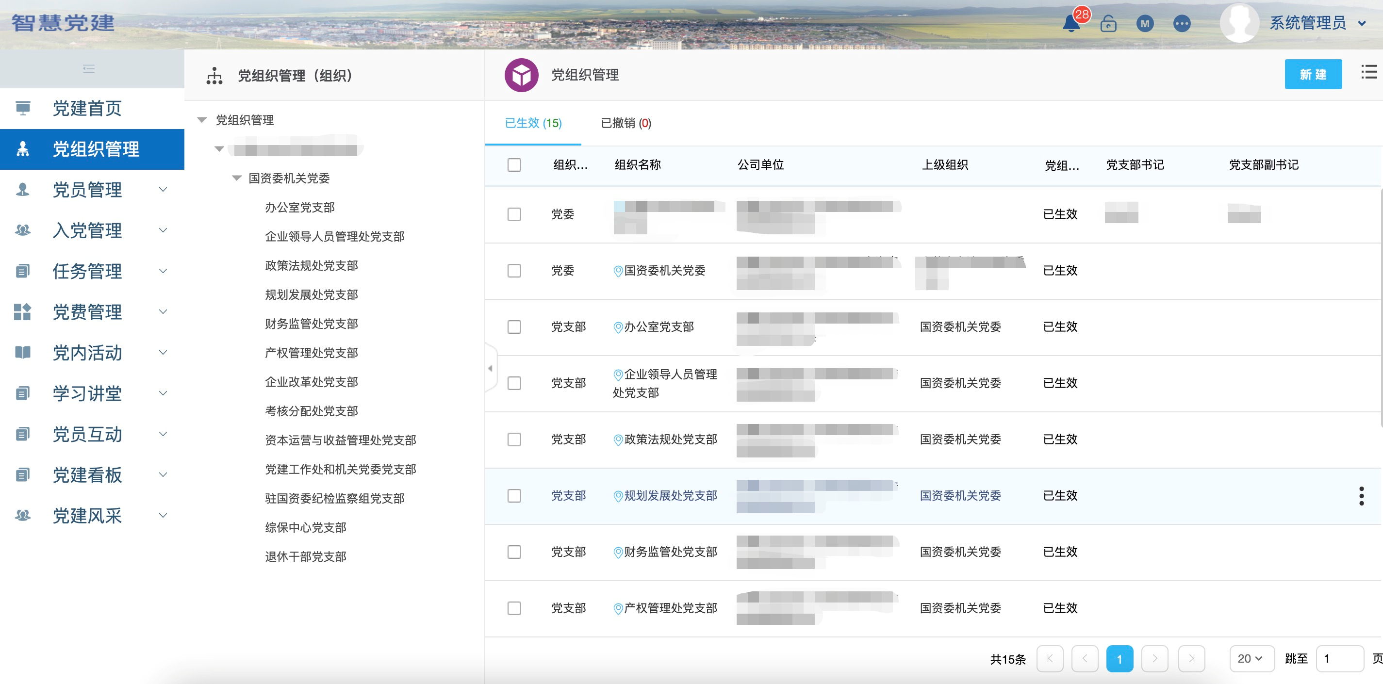 海南省国资委智慧党建系统项目